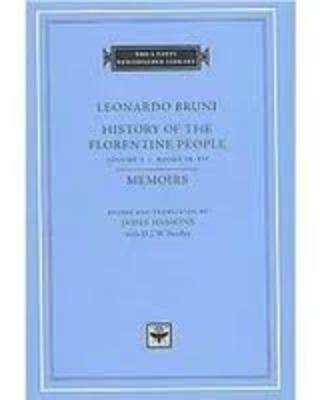 History of the Florentine People, vol. 2: Books V-VIII